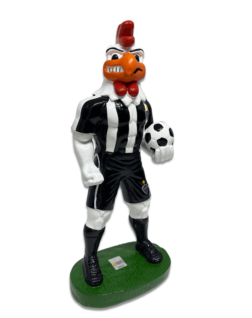 Mascote Galo Doido em Gesso - 30 cm