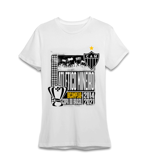 Camiseta Feminina Copa do Brasil - Branca