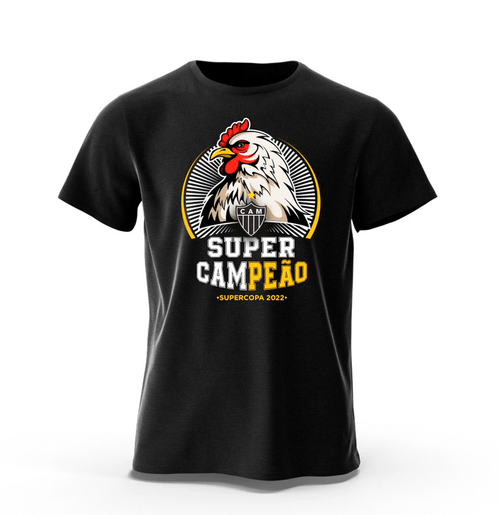 Camiseta Infantil Supercampeão - Preta