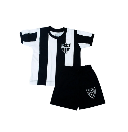 Kit Infantil Camisa Retrô Atlético Mineiro 1971