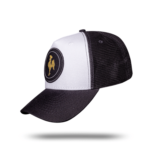 Boné Trucker Premium Galo Volpi - Preto e Branco