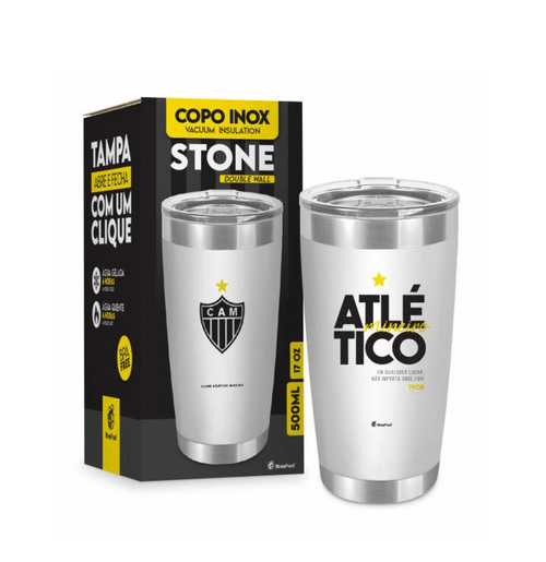 Copo Térmico Stone Atlético Mineiro - Branco