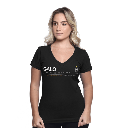 Camiseta Feminina Atlético Mineiro "Razão do meu Viver"