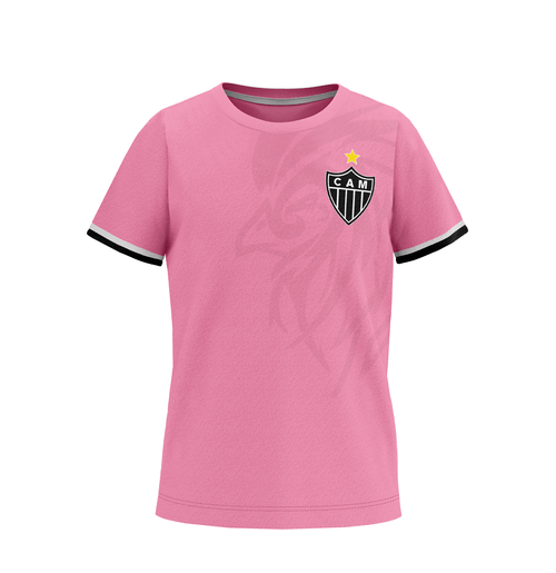 Camiseta Infantil Troféu Atlético Mineiro - Rosa