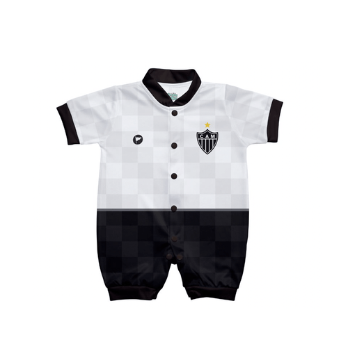 Macacão Baby Xadrez Atlético Mineiro