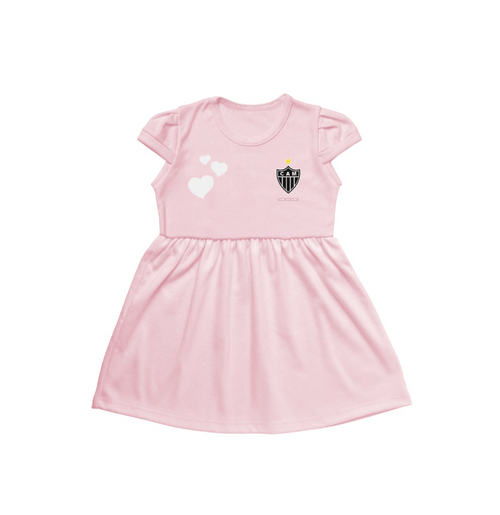 Vestido Canelado Infantil Atlético Mineiro