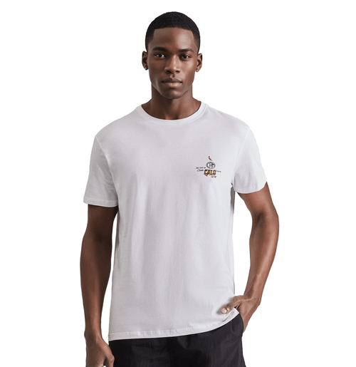 Camiseta Reserva Masculina Estampa Galo Branca