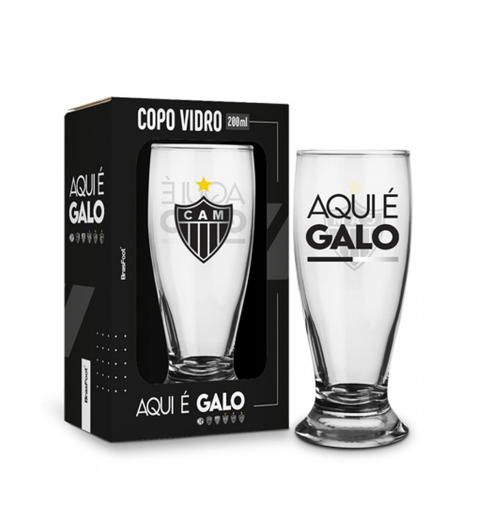 Copo Munich Atlético Mineiro "Aqui É Galo" 200ml