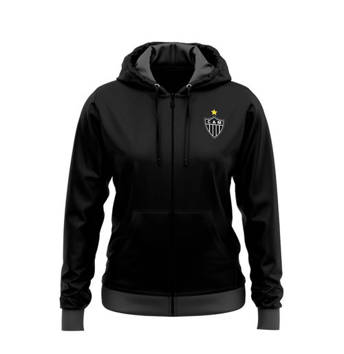 Moletom Feminino com zíper Portlet Atlético Mineiro