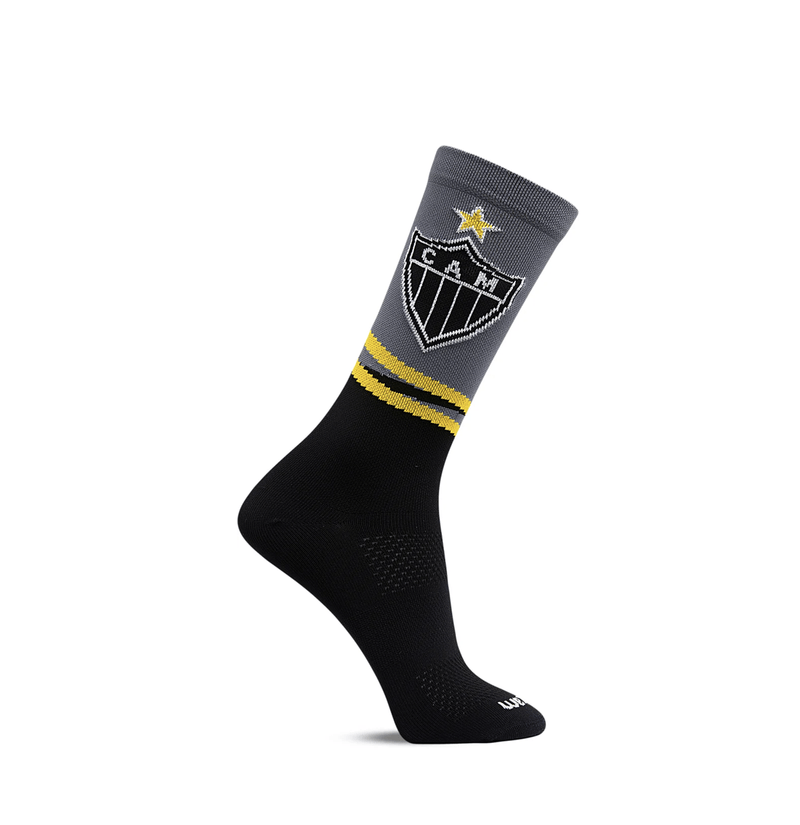 Meia-Perfomance-Escudo-Atletico-Cinza