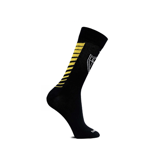 Meia Casual Escudo Atlético Mineiro com detalhe Amarelo