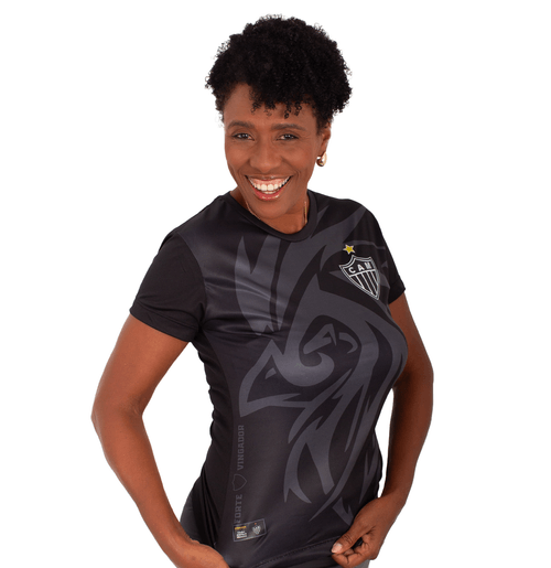 Camiseta Feminina Atlético Mineiro Galo Tribal