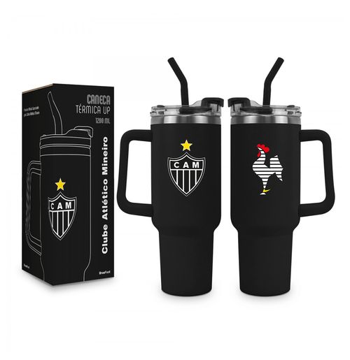 Copo Térmico c/ Canudo Atlético Mineiro 1200ml