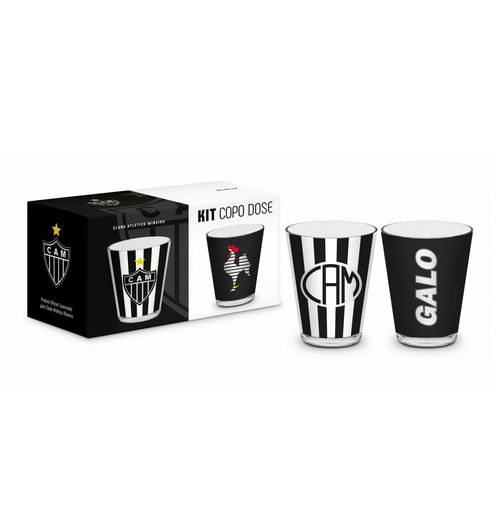 Copo Dose Atlético Mineiro 60ml 2 Unidades